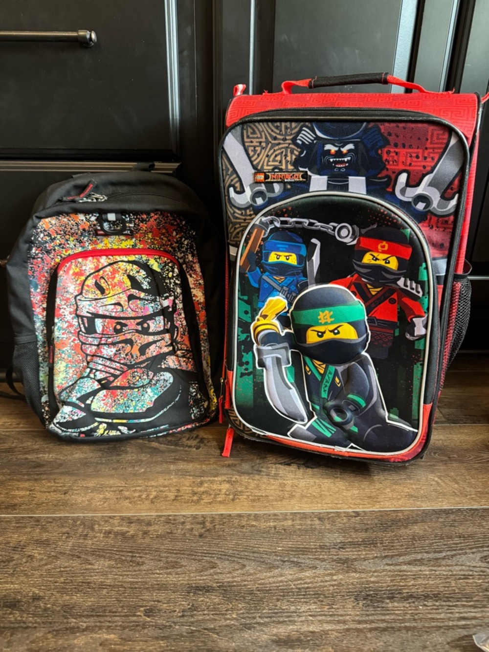 Lego Ninjago kids suitcase and backpack